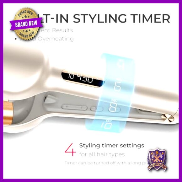 Ceramic Curling Wand Waver Tool Dual Voltage Anti-Scald Styling - Picture 3 of 6